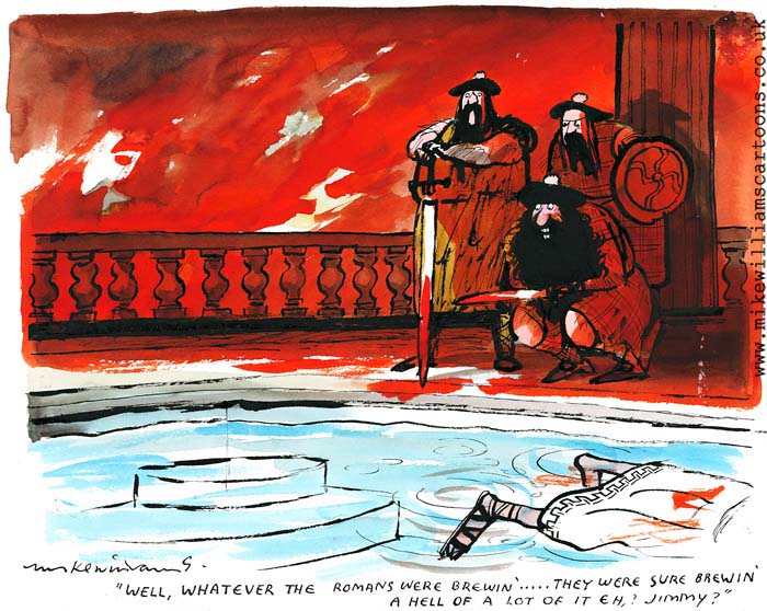 Roman Brew cartoon by Mike Williams